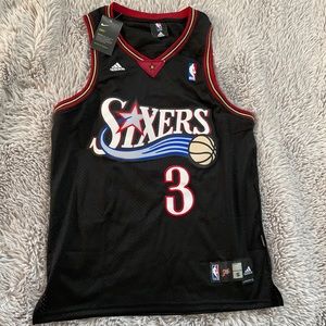 Adidas sixers 3, color black, size s
